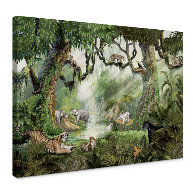 Leinwandbild Kikki Belle - Dschungelkatzen