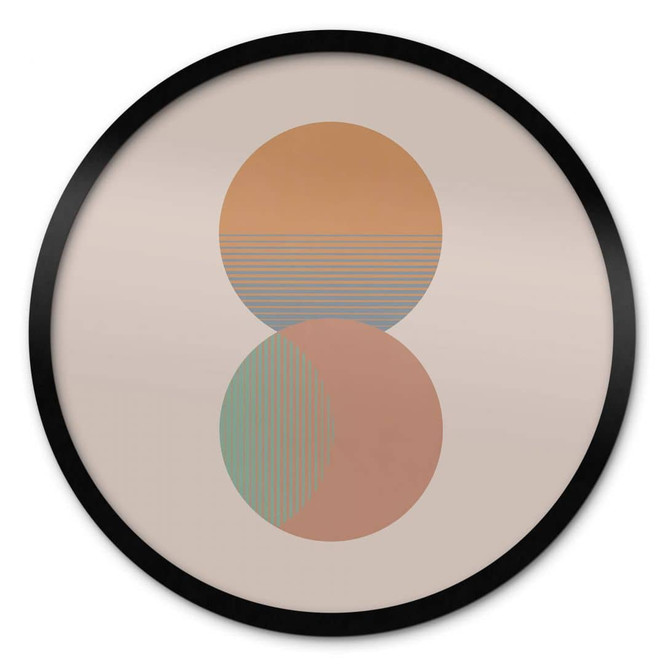 Poster Orara Studio - Sonne und Mond - Rund