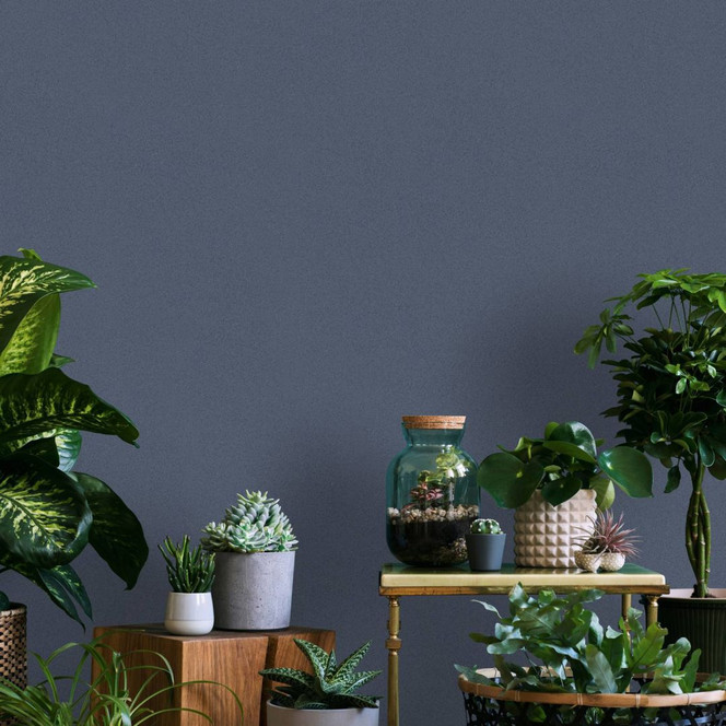 Tapete SCHÖNER-WOHNEN Vliestapete, Unitapete blau