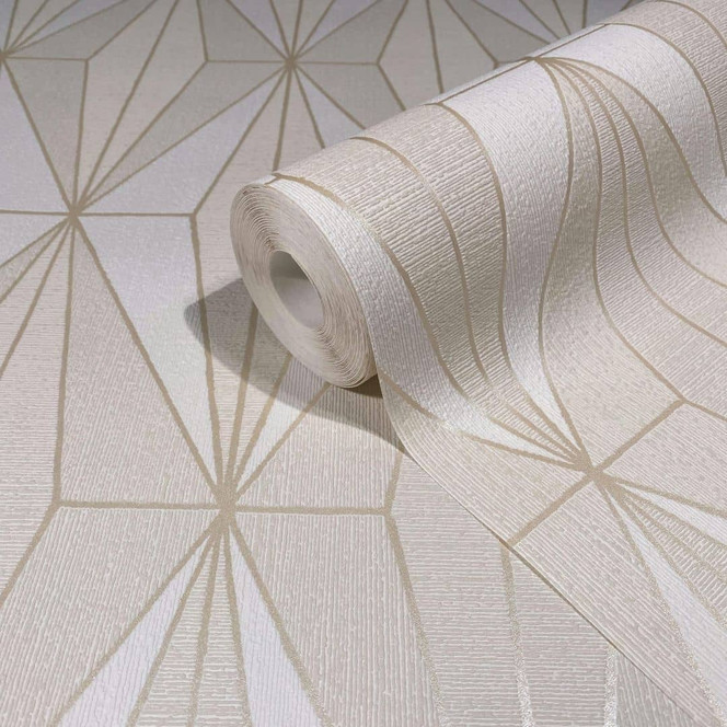 Vliestapete Grafisch Modern in Beige