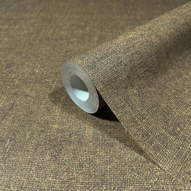 Vliestapete in moderner Struktur einfarbig braun Uni