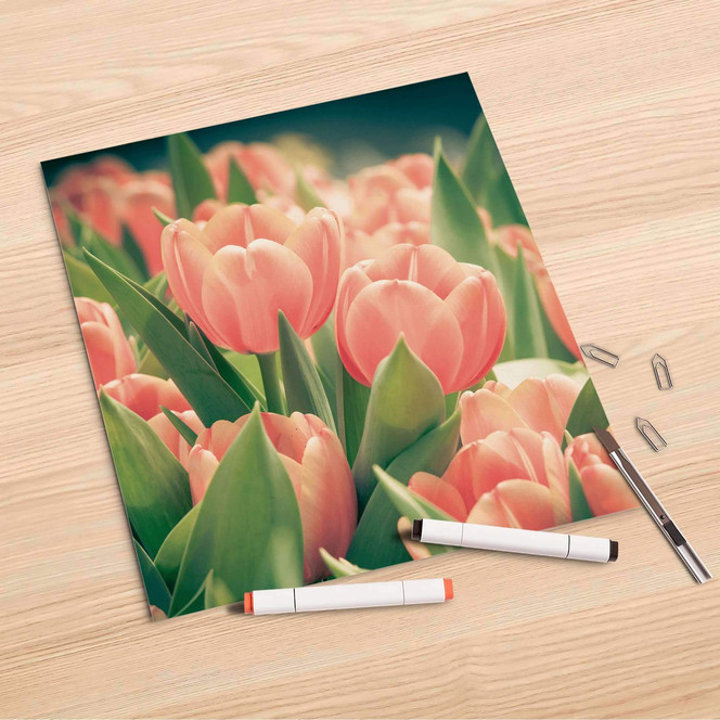 Folienbogen (30x30cm) - Tulips for You- Bild 1