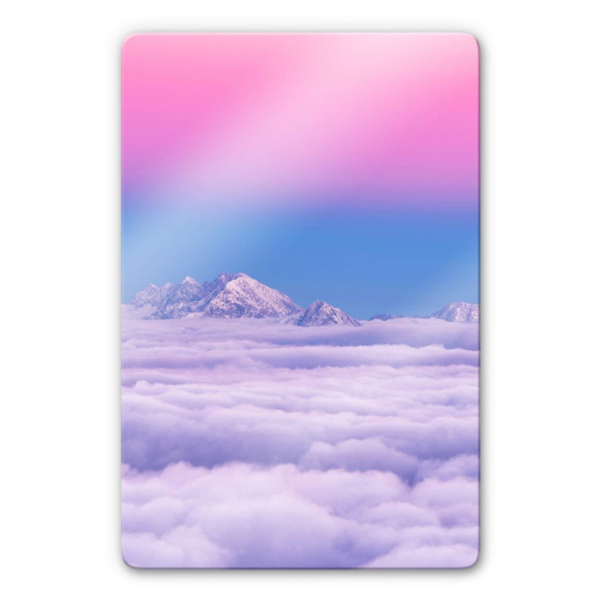 Glasbild Krivec - Pink in the sky