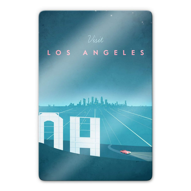 Glasbild Rivers - Los Angeles