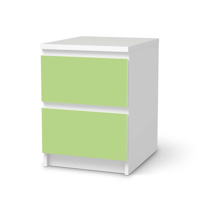 Möbelfolie IKEA Malm Kommode 2 Schubladen - Hellgrün Light- Bild 1