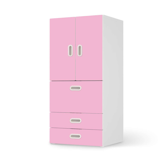 Möbelfolie IKEA Stuva / Fritids - 3 Schubladen und 2 kleinen Türen - Pink Light- Bild 1