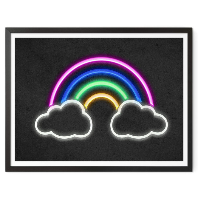 Poster Regenbogen - Neonlicht
