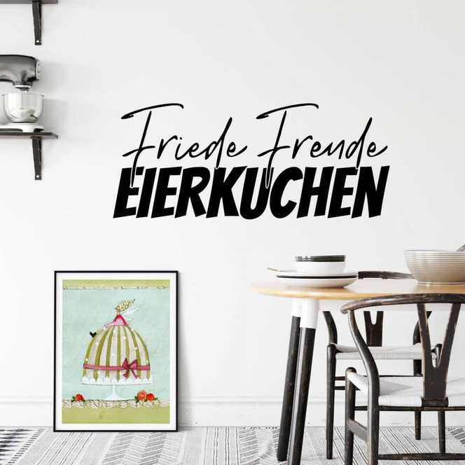 Wandtattoo Friede Freude Eierkuchen