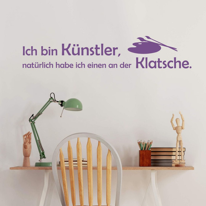 Wandtattoo Ich bin Künstler...
