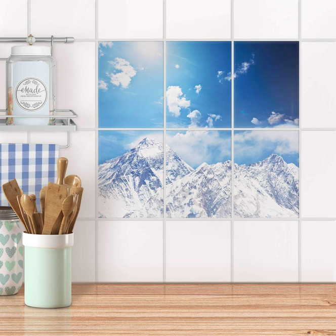 Fliesenaufkleber hoch - Everest - 6er Set