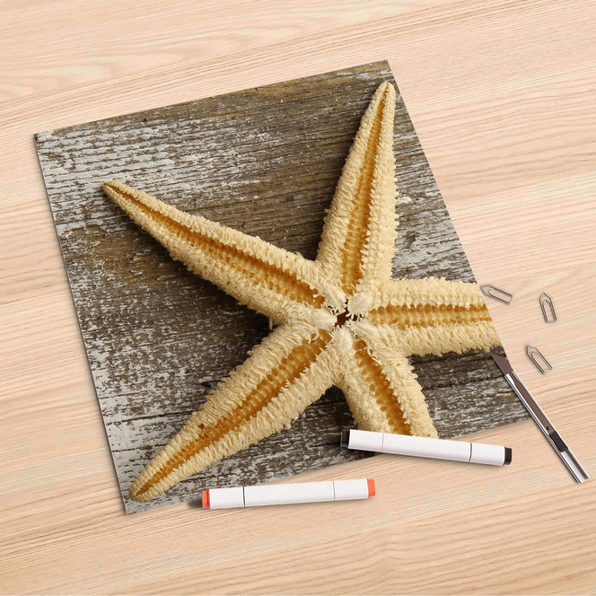 Folienbogen (30x30cm) - Starfish- Bild 1