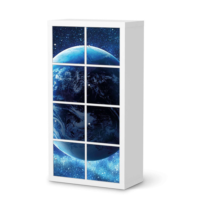 Klebefolie IKEA Expedit Regal 8 Türen - Planet Blue- Bild 1