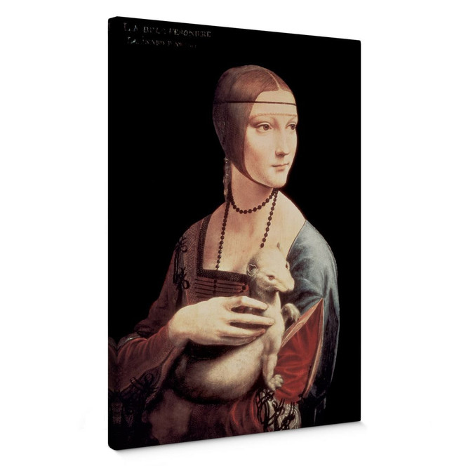 Leinwandbild da Vinci - Die Dame mit dem Hermelin - Bild 1