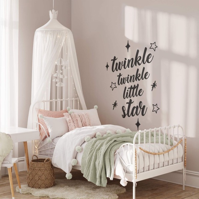 Wandtattoo Spruch fürs Kinderzimmer - Twinkle twinkle little star
