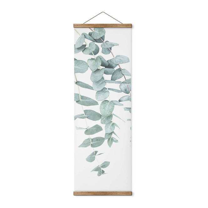 Canvas Stoffbild Sisi & Seb - Eukalyptus: Mehrere Zweige - Panorama