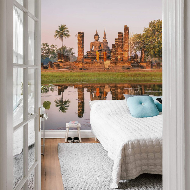 Fototapete Colombo - Buddhistischer Tempel Sukhothai - 192x260cm - Bild 1
