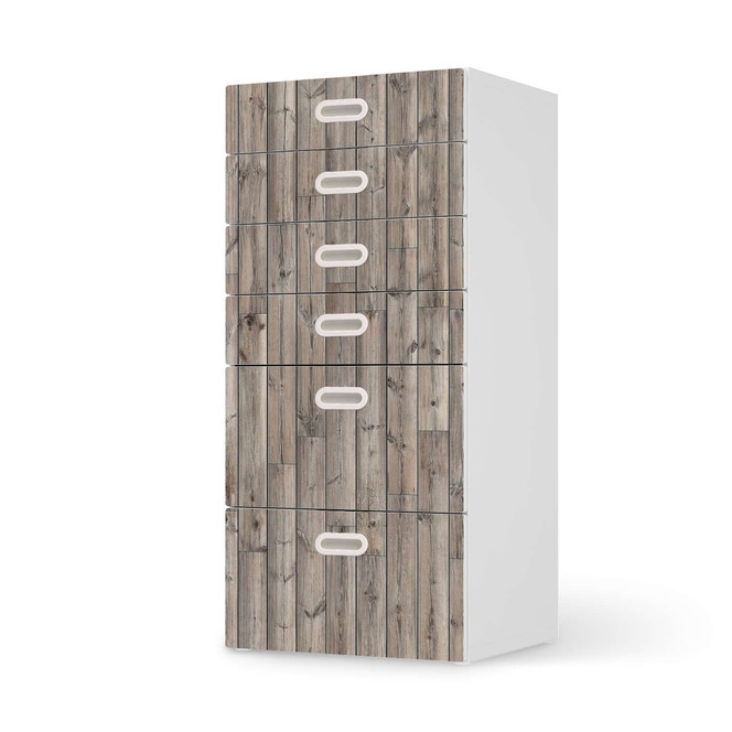 Klebefolie IKEA Stuva / Fritids Kommode - 6 Schubladen - Dark washed- Bild 1