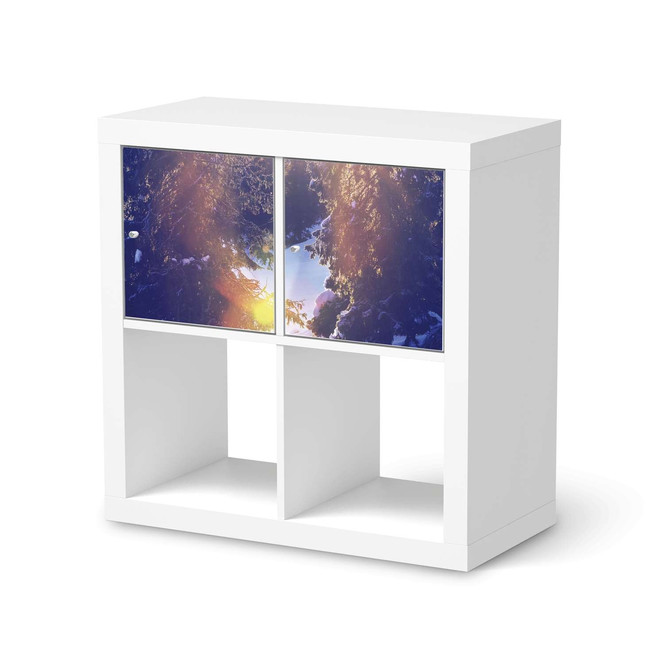 Möbel Klebefolie IKEA Expedit Regal 2 Türen (quer) - Lichtflut- Bild 1
