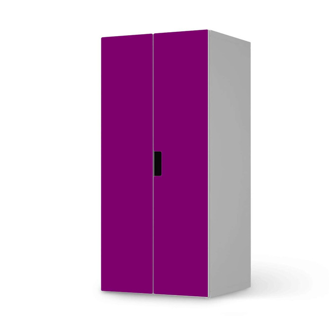 Möbelfolie IKEA Stuva / Malad Schrank - 2 grosse Türen - Flieder Dark- Bild 1