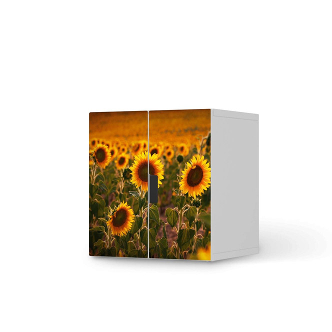 Möbelfolie IKEA Stuva / Malad Schrank - 2 kleine Türen - Sunflowers- Bild 1
