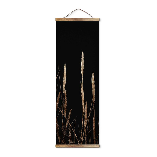 Stoffbild Kubistika - Goldene Felder - Panorama