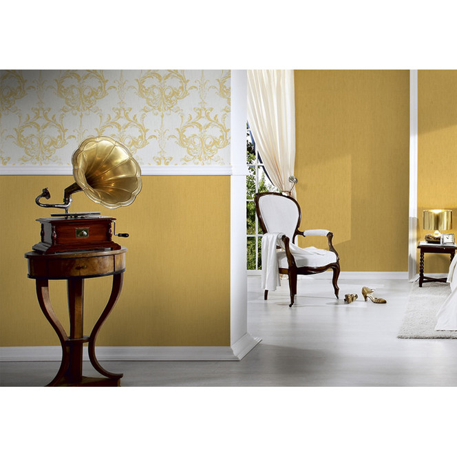 Architects Paper Textiltapete Tessuto Unitapete einfarbig gelb