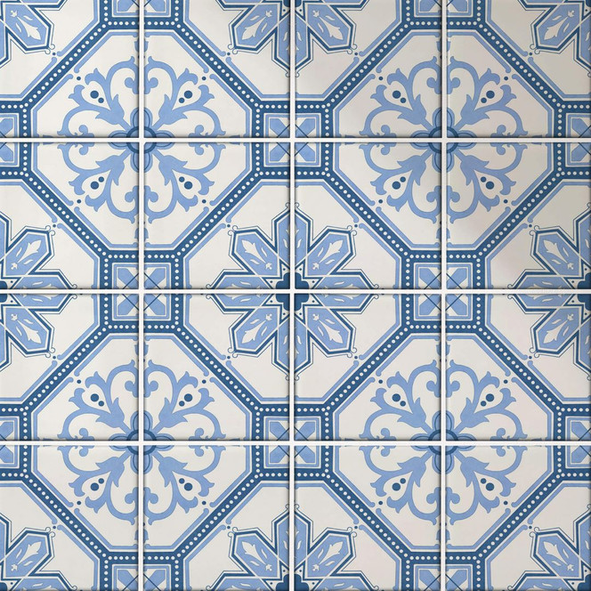 Fliesenaufkleber Hollandkachel - 12er Set