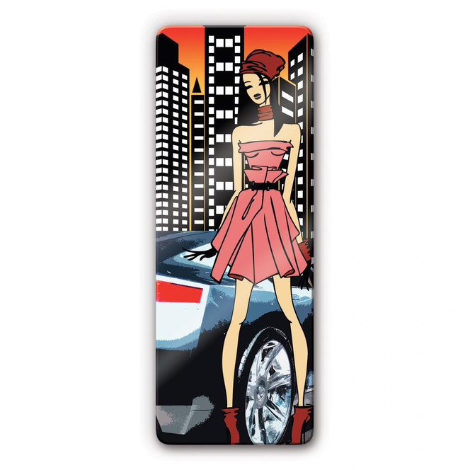 Glasbild Urbangirl Streetstyle