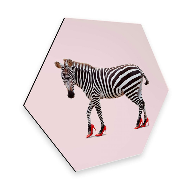 Hexagon - Alu-Dibond Loose - Zebra Heels