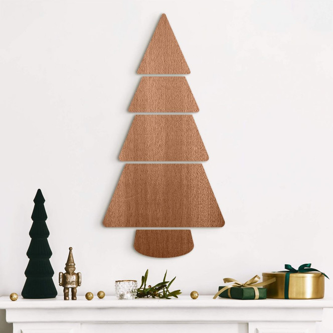 Holz XXL Tannenbaum - Weihnachtsbaum - Mahagoni