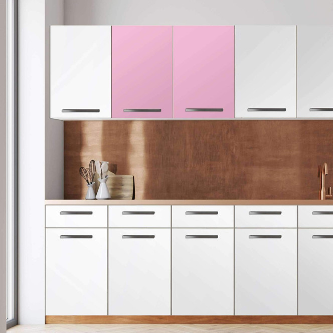 Klebefolie - Wandschrank 80cm Breite - Pink Light