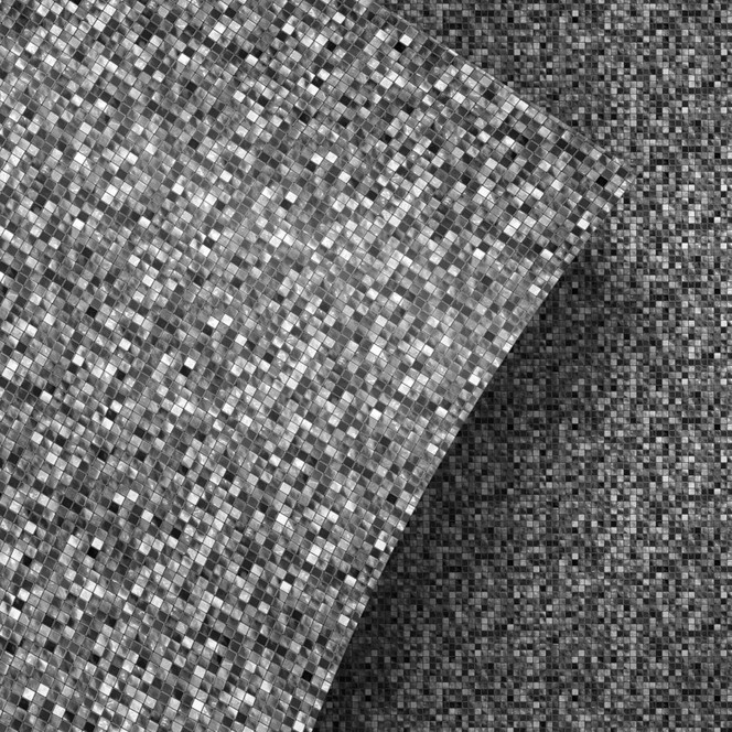Möbelfolie, Dekofolie - abwischbar - Mosaik Schwarz-Weiss