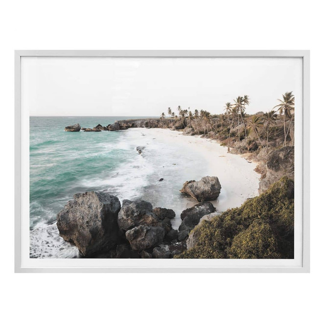 Poster Colombo - Strand auf Barbados - quer