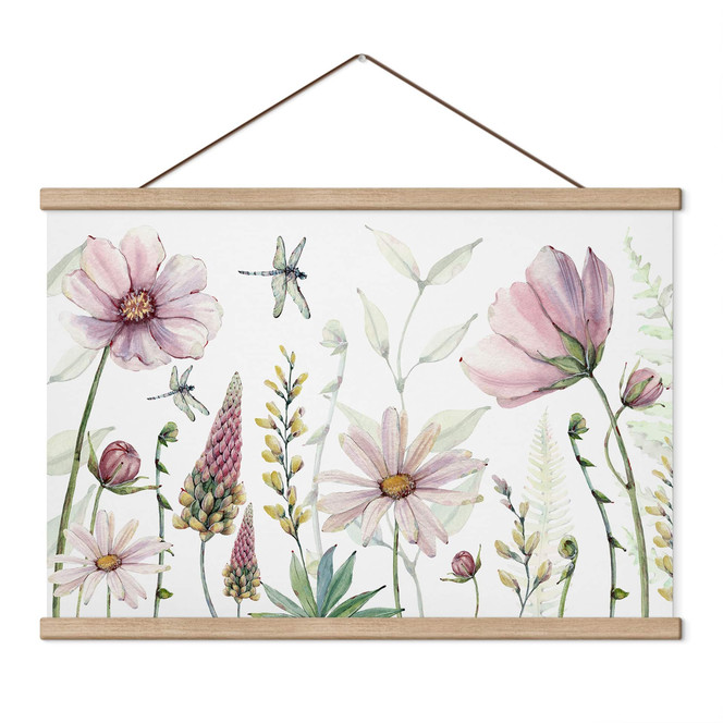 Stoffbild Zauberhafte Blüten - Sir Edward