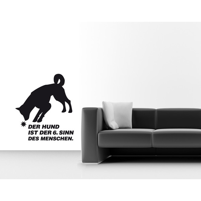 Wandtattoo Der Hund ist...
