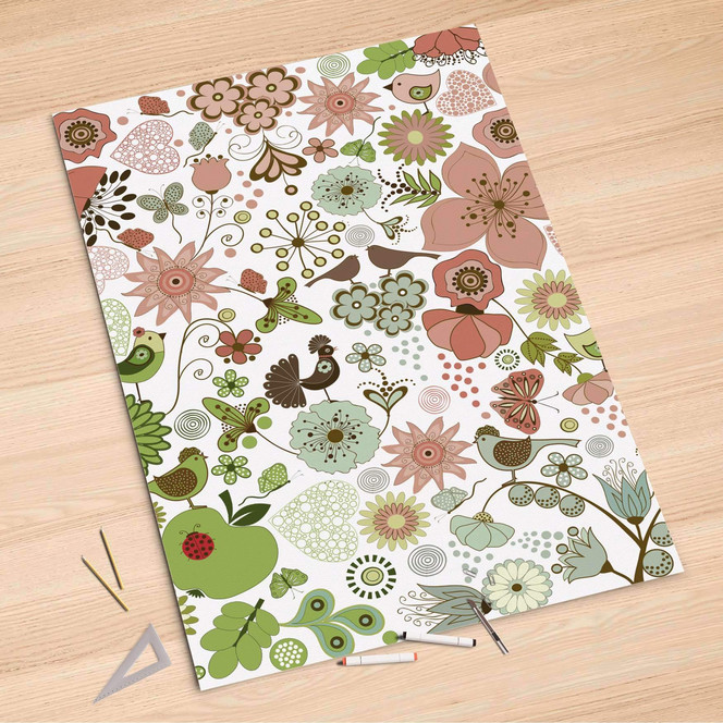 Folienbogen (100x150cm) - Flower Pattern- Bild 1