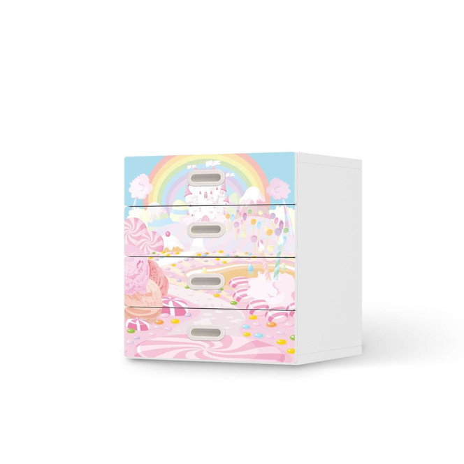 Klebefolie IKEA Stuva / Fritids Kommode - 4 Schubladen - Candyland- Bild 1