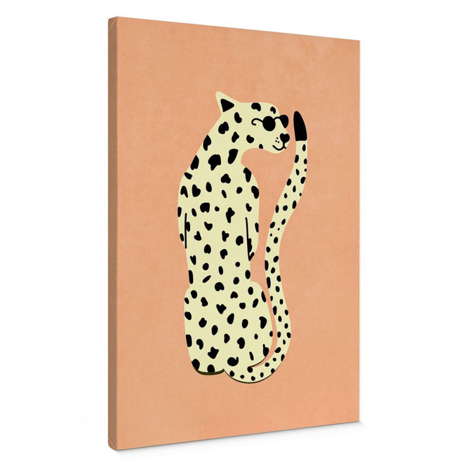 Leinwandbild Eleganter Gepard mit Sonnenbrille - Oltmanns