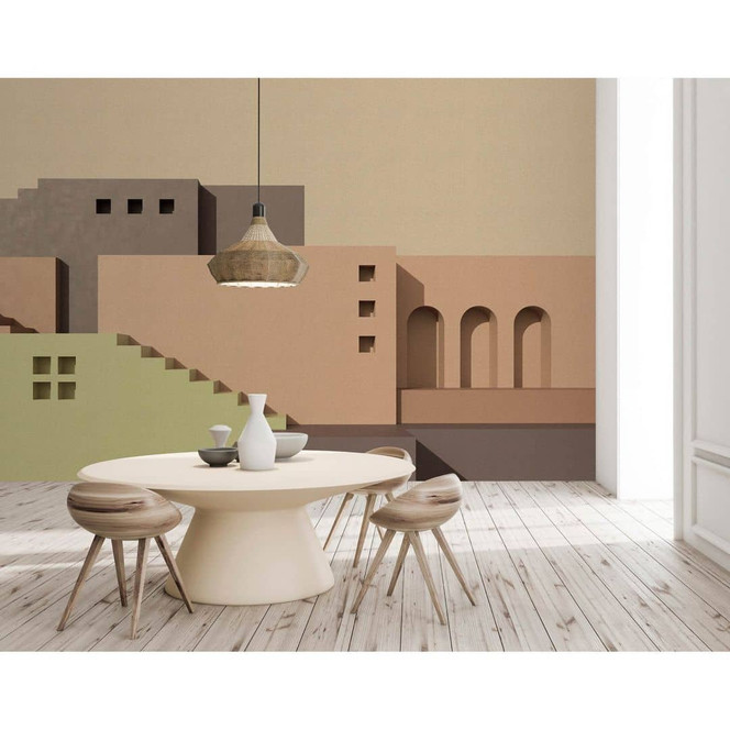 Livingwalls Fototapete Walls by Patel 3 Tanger 2 beige, grau, grün - Bild 1
