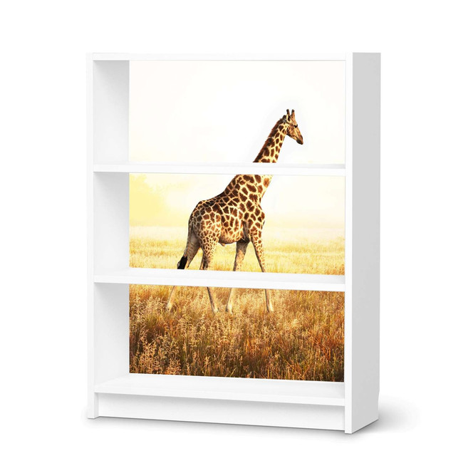 Möbelfolie IKEA Billy Regal 3 Fächer - Savanna Giraffe- Bild 1