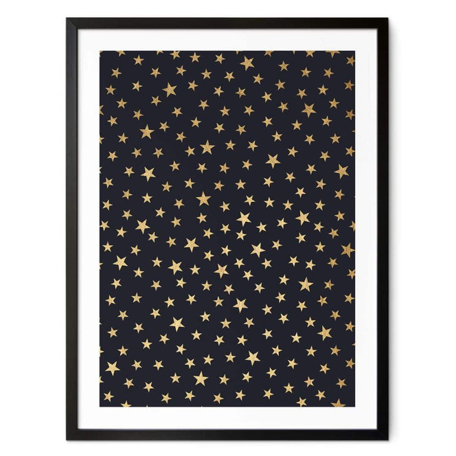 Poster Kubistika - Sternenhimmel