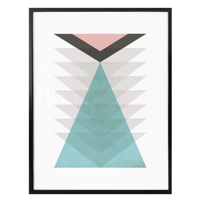 Poster Nouveauprints - Totem aqua & pink