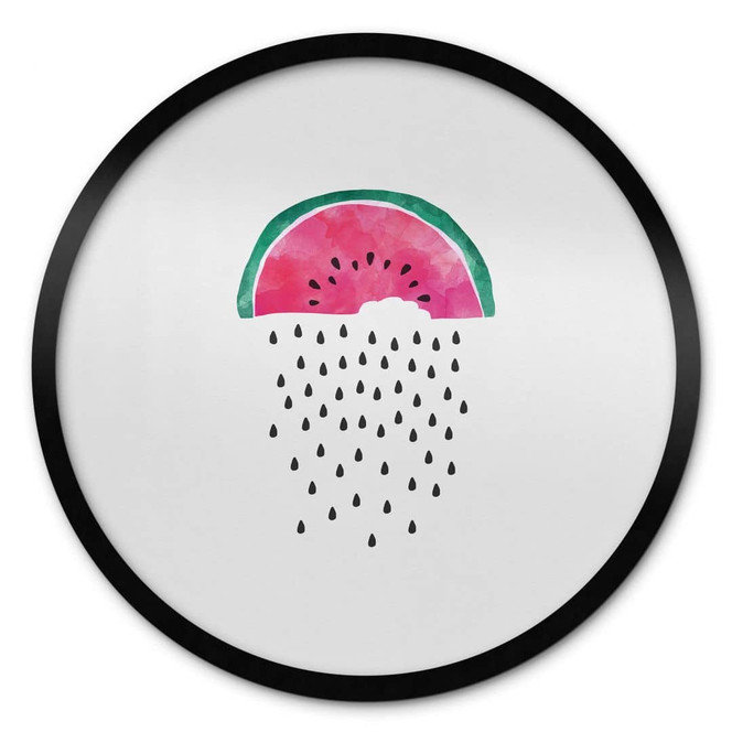 Poster Orara Studio - Wassermelonen Regen - Rund
