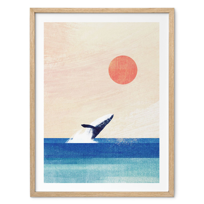 Poster Wal im Meer - Rivers