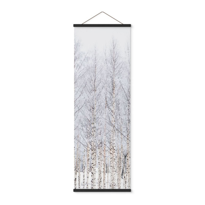 Stoffbild Birkenwald im Winter - EMELIEmaria - Panorama