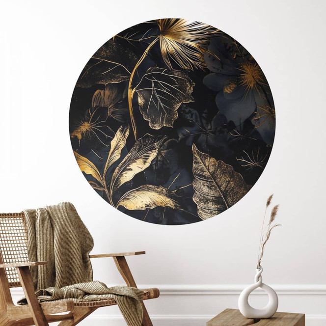 Wandtattoo Pflanzen in der Nacht - Jaszke - Rund