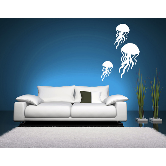 Wandtattoo Quallen Tiefsee