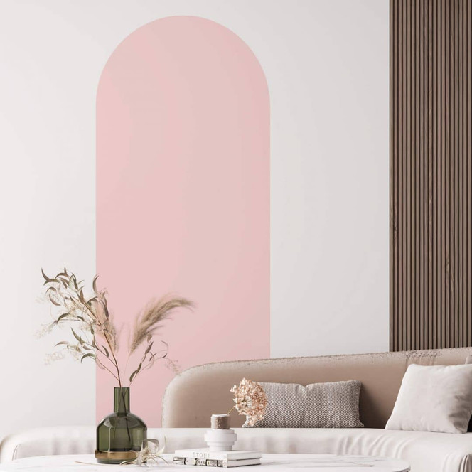 Wandtattoo Rundbogen schmal Rosé
