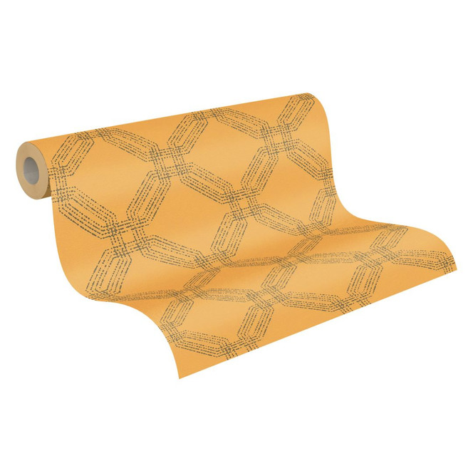 A.S. Création Vliestapete Pop Style geometrische Tapete, gelb, metallic