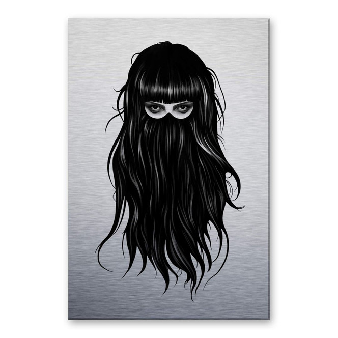 Alu-Dibond Bild mit Silbereffekt Ireland - It- Girl